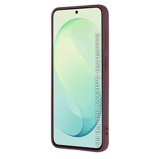 Skal till Samsung Galaxy S26 FE S741 / S25 FE, Techsuit, SoftFlex, vinröd