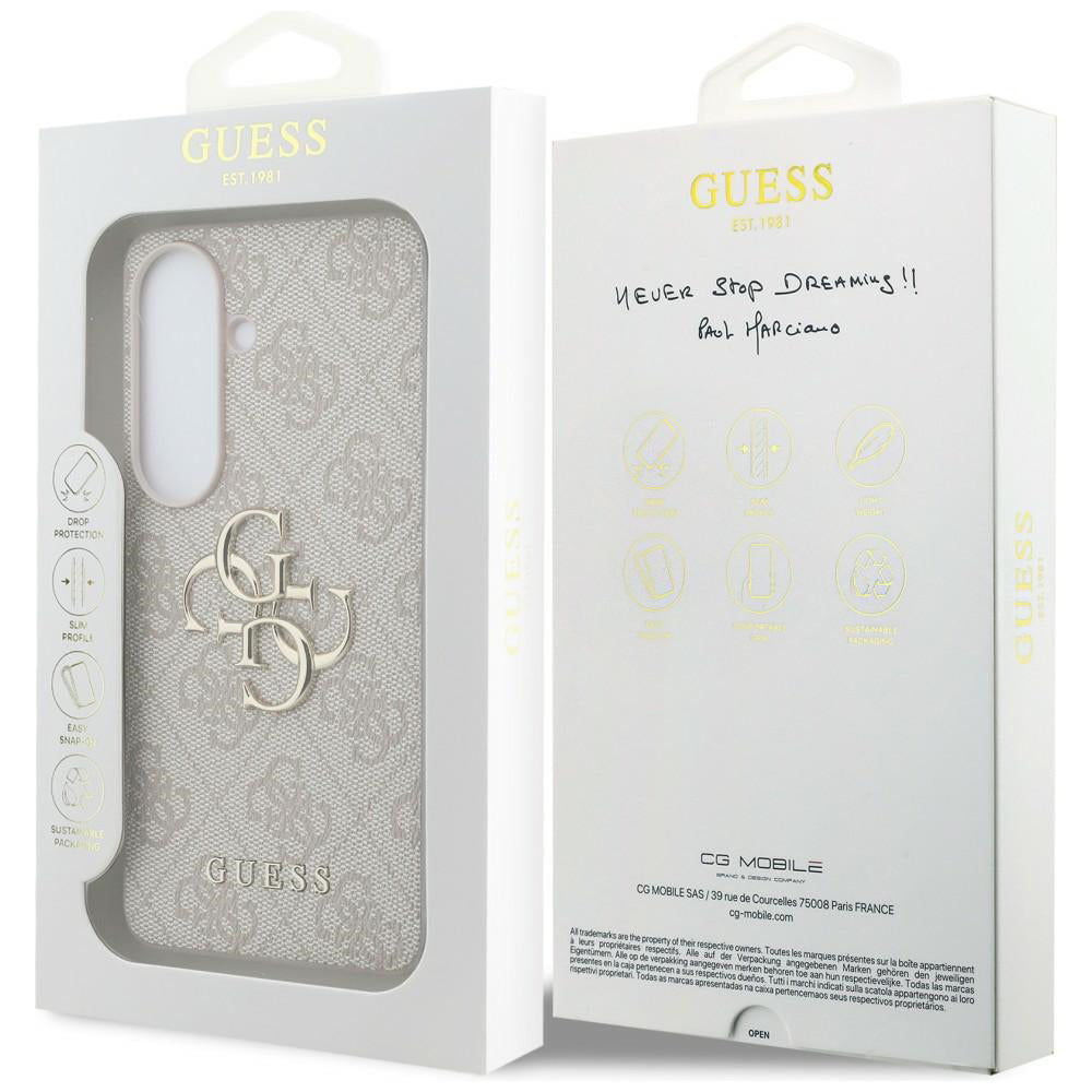 Fodral för Samsung Galaxy S26 Plus S947, Guess, 4G Big Logo, Rosa