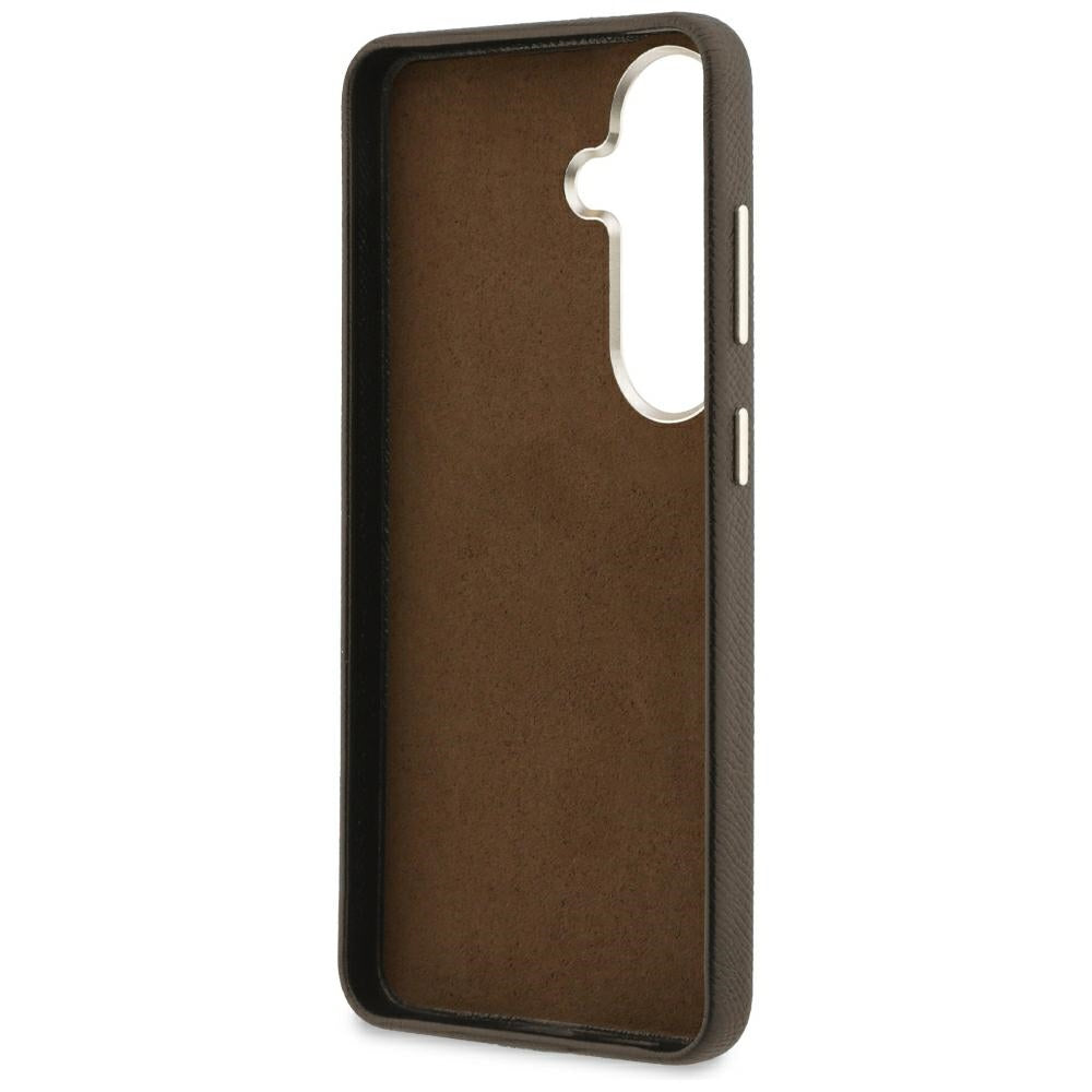 Fodral för Samsung Galaxy S26 Plus S947, Guess, 4G Grained Big and Classic Logo, Brun