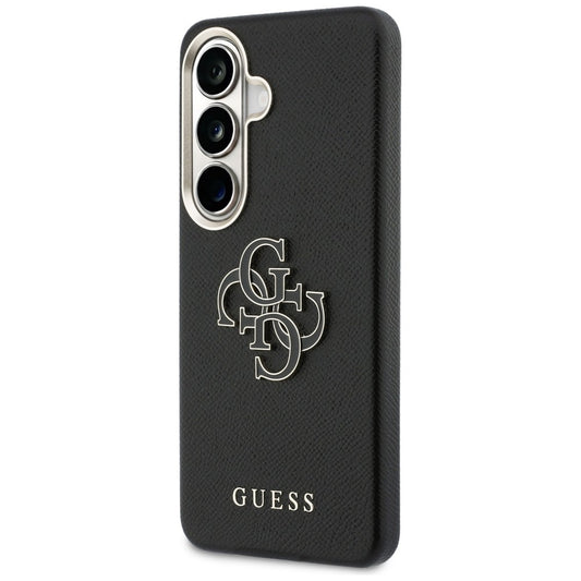 Fodral för Samsung Galaxy S26 Plus S947, Guess, 4G Grained Big and Classic Logo, Svart