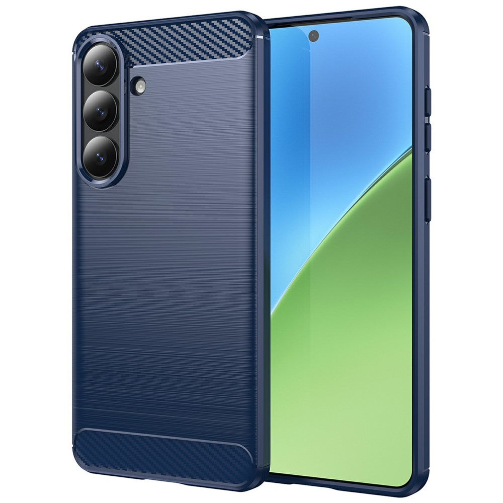 Skyddsfodral för Samsung Galaxy S26 Plus S947, Techsuit, Kolfiber, Blå