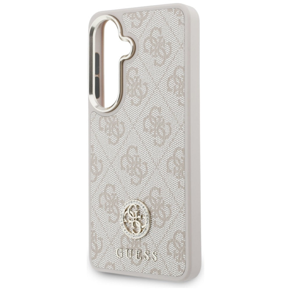 Fodral för Samsung Galaxy S26 S942, GUESS, 4G Big Rhinestone Triangle Strap, Rosa