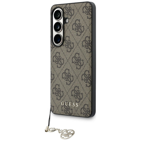 Fodral för Samsung Galaxy S26 S942, Guess, 4G Classic Logo Charm, Brun