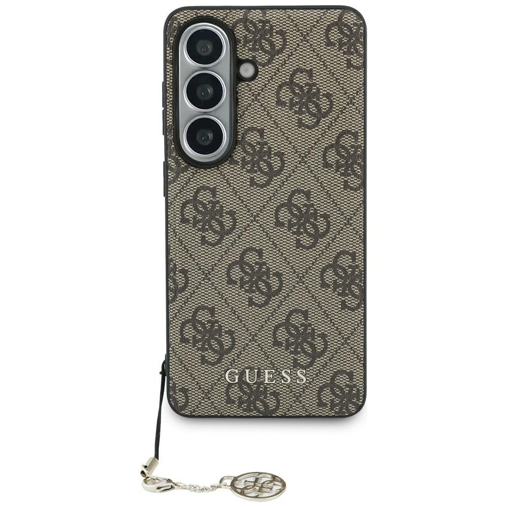 Fodral för Samsung Galaxy S26 S942, Guess, 4G Classic Logo Charm, Brun