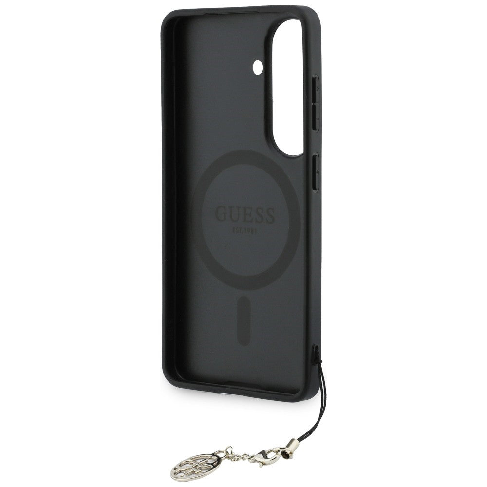 Fodral för Samsung Galaxy S26 S942, Guess, 4G Classic Logo Charm, Brun