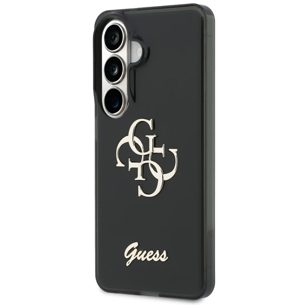 Fodral för Samsung Galaxy S26 S942, Guess, IML Big Metal 4G Script, Svart
