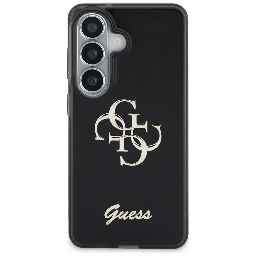 Fodral för Samsung Galaxy S26 S942, Guess, IML Big Metal 4G Script, Svart