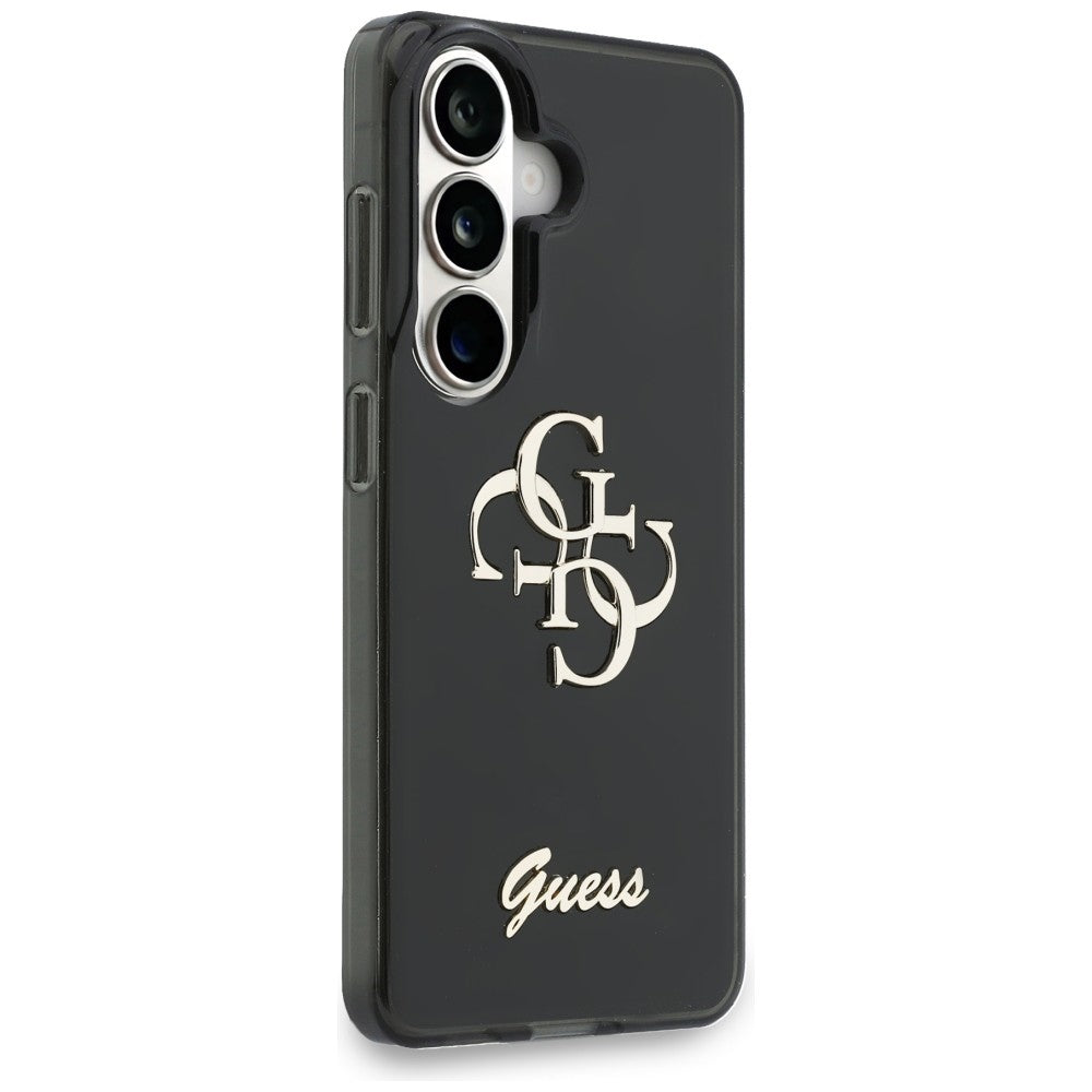 Fodral för Samsung Galaxy S26 S942, Guess, IML Big Metal 4G Script, Svart