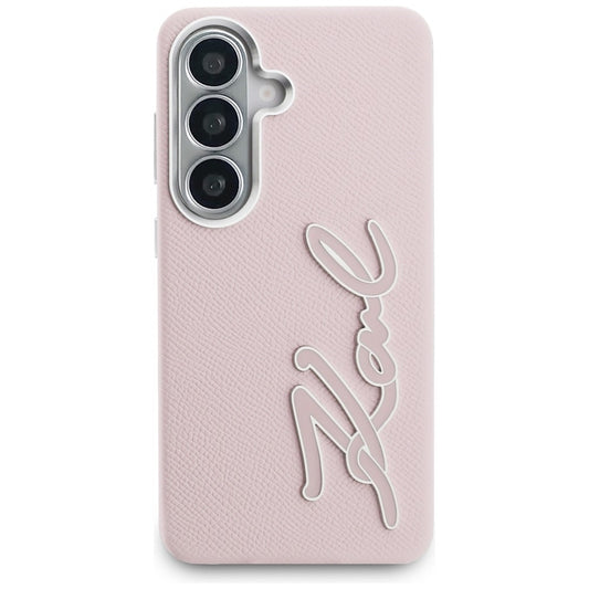 Fodral för Samsung Galaxy S26 S942, Karl Lagerfeld, Signature Resin Logo, Rosa