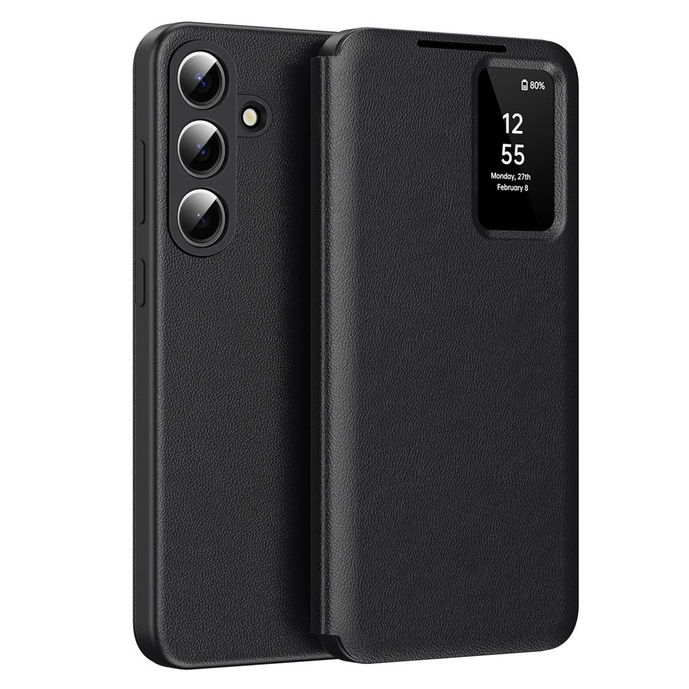 Fodral för Samsung Galaxy S26 S942, Techsuit, SmartView, Svart