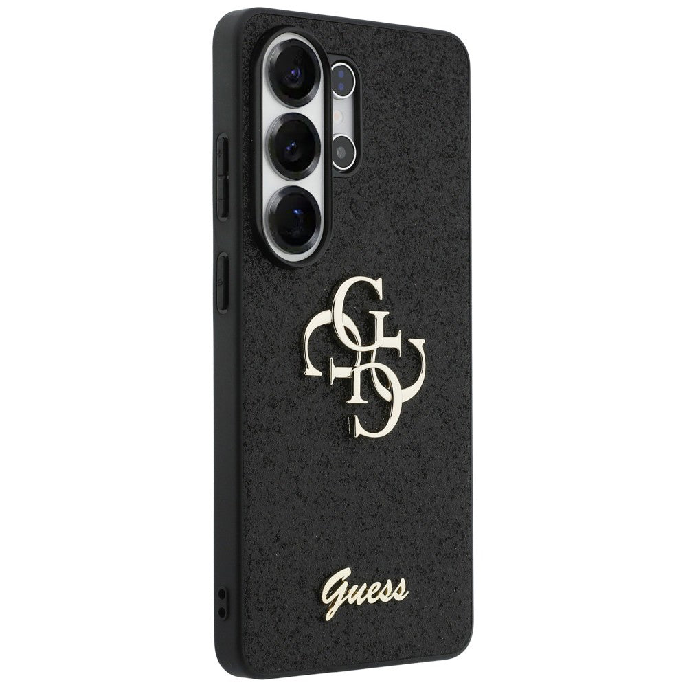 Fodral för Samsung Galaxy S26 Ultra S948, Guess, Fixed Glitter Big 4G Metal Frame, Svart
