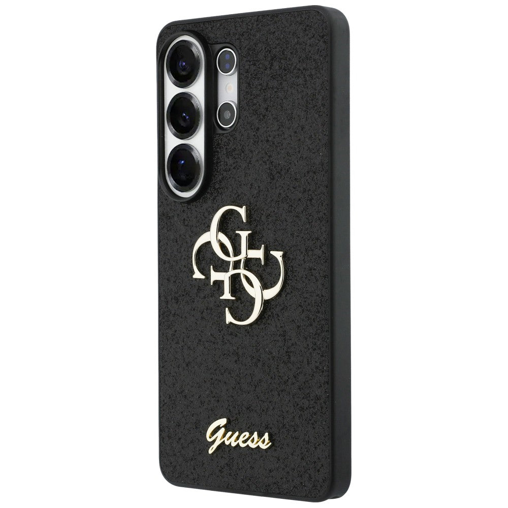 Fodral för Samsung Galaxy S26 Ultra S948, Guess, Fixed Glitter Big 4G Metal Frame, Svart