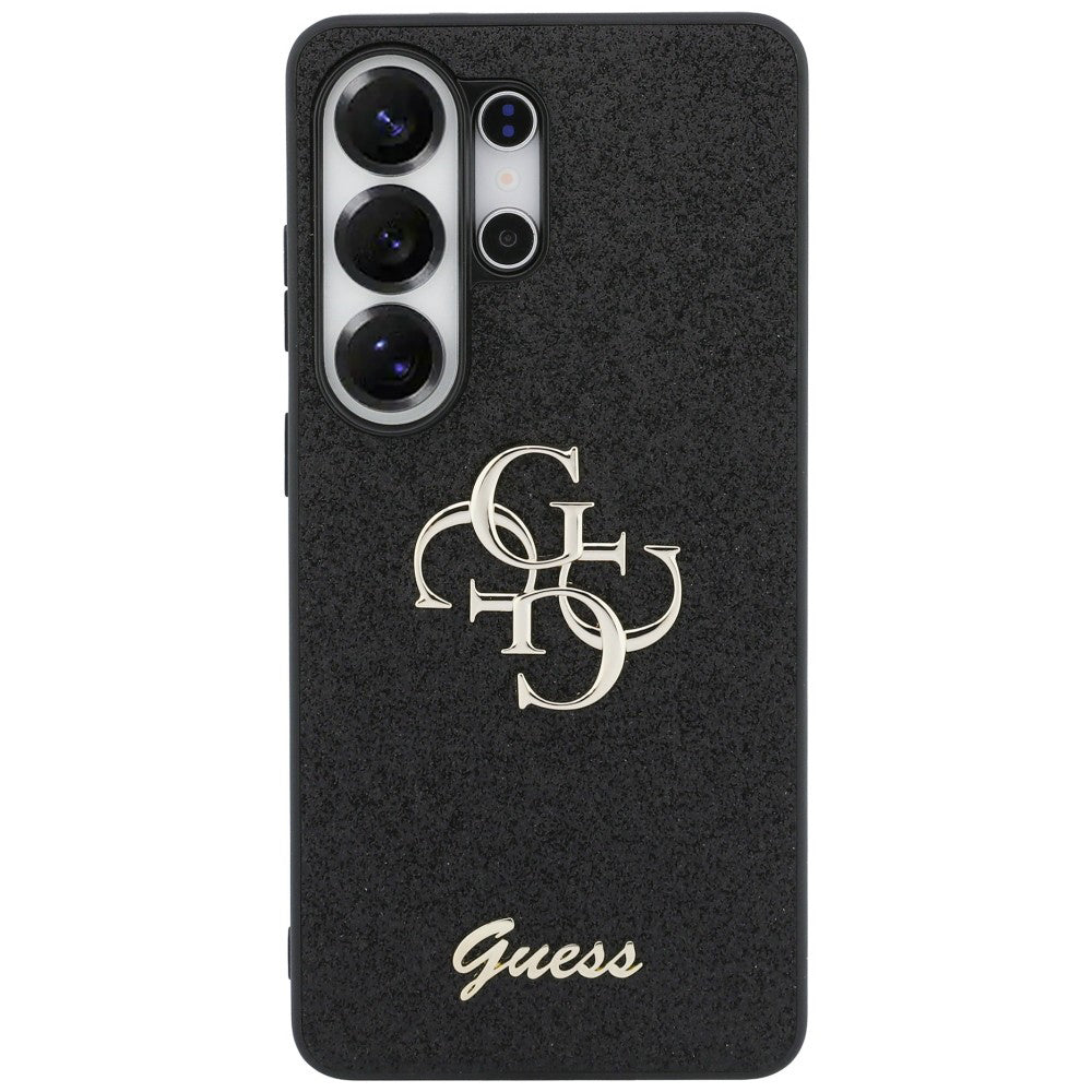 Fodral för Samsung Galaxy S26 Ultra S948, Guess, Fixed Glitter Big 4G Metal Frame, Svart