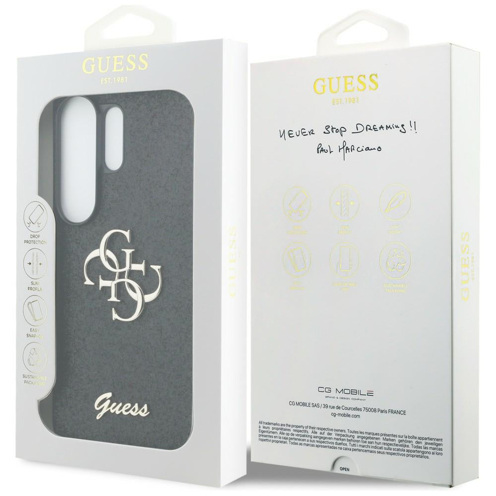Fodral för Samsung Galaxy S26 Ultra S948, Guess, Fixed Glitter Big 4G Metal Frame, Svart