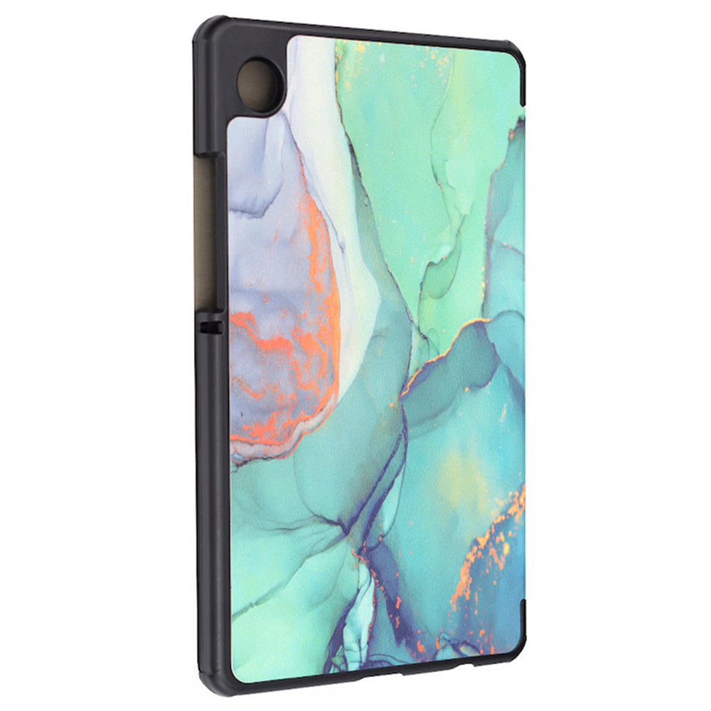 Fodral för Samsung Galaxy Tab A11+ / Tab A9+, Techsuit, FoldPro Green Time, Flerfärgad