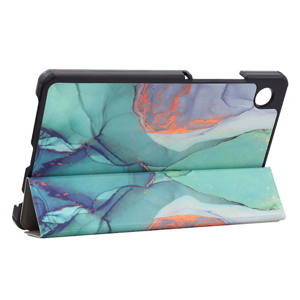 Fodral för Samsung Galaxy Tab A11+ / Tab A9+, Techsuit, FoldPro Green Time, Flerfärgad