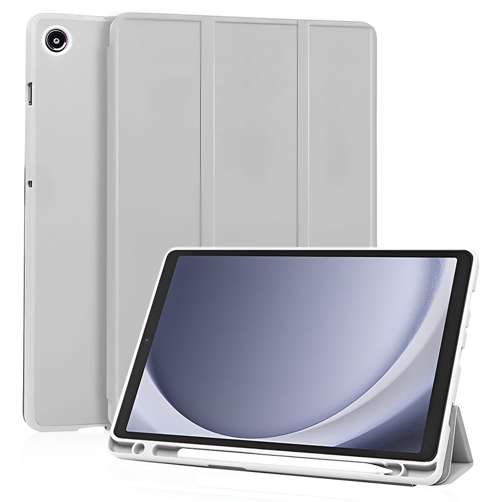 Fodral för Samsung Galaxy Tab A11 / Tab A9, Techsuit, Flex Trifold New Model, Grå