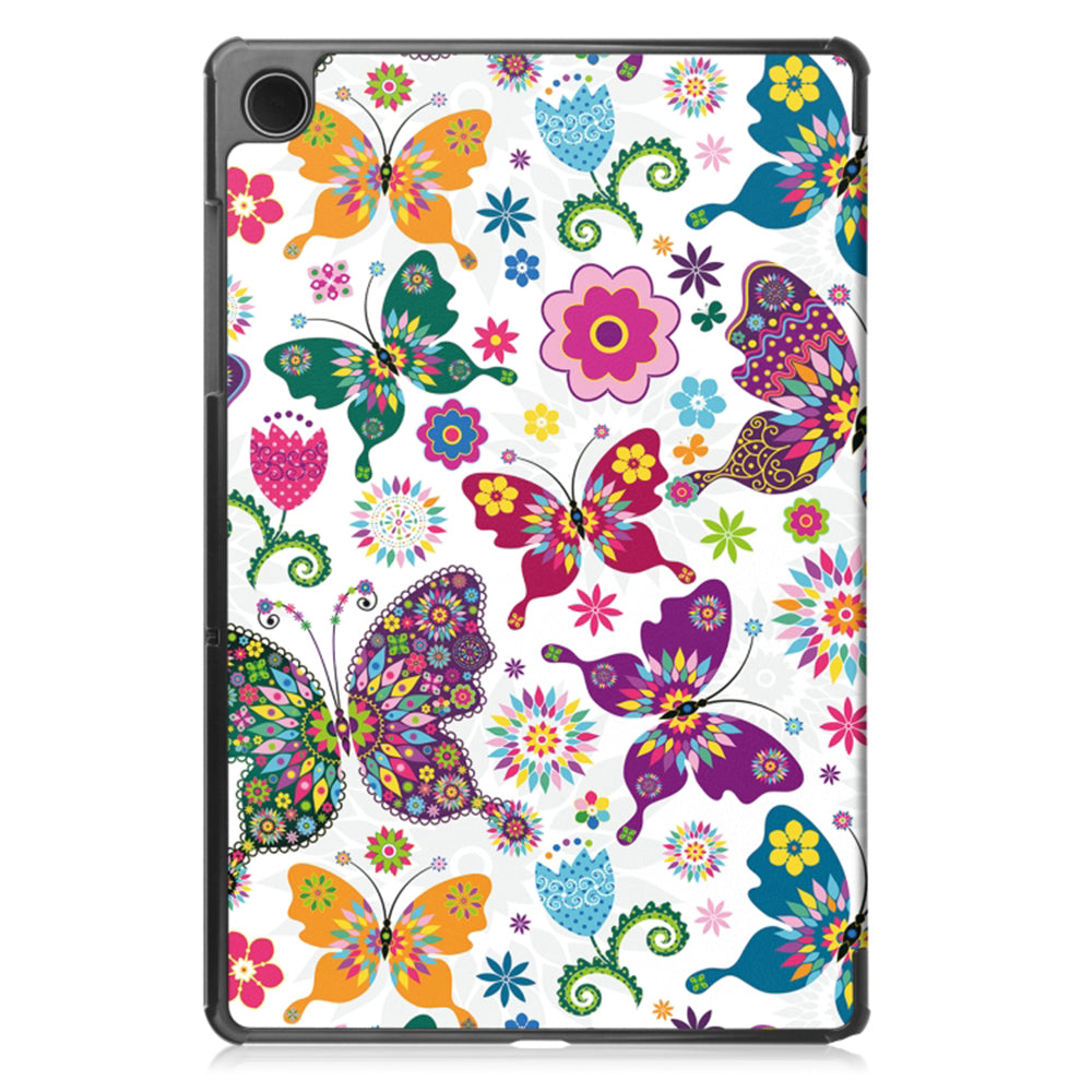 Fodral för Samsung Galaxy Tab A11 / Tab A9, Techsuit, FoldPro Butterfly Ny Modell, Flerfärgad
