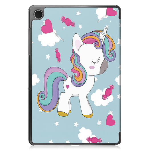 Fodral för Samsung Galaxy Tab A9+, Techsuit, FoldPro Unicorn, Flerfärgad
