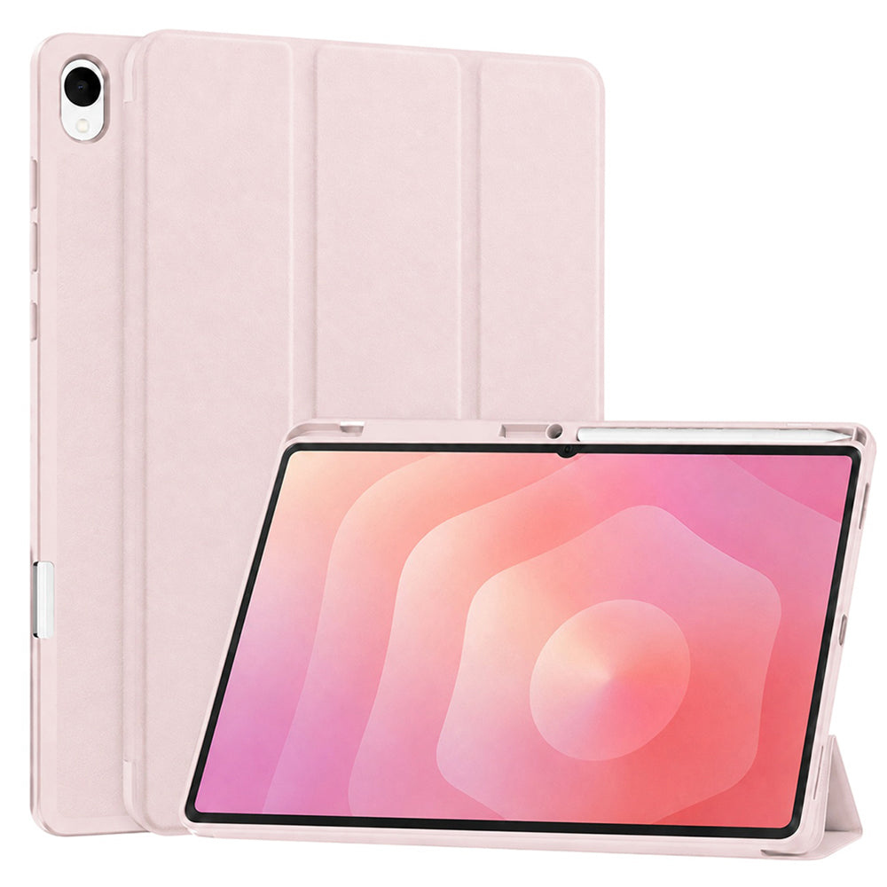 Fodral för Samsung Galaxy Tab S12 Plus, Techsuit, Flex Trifold, Rosa