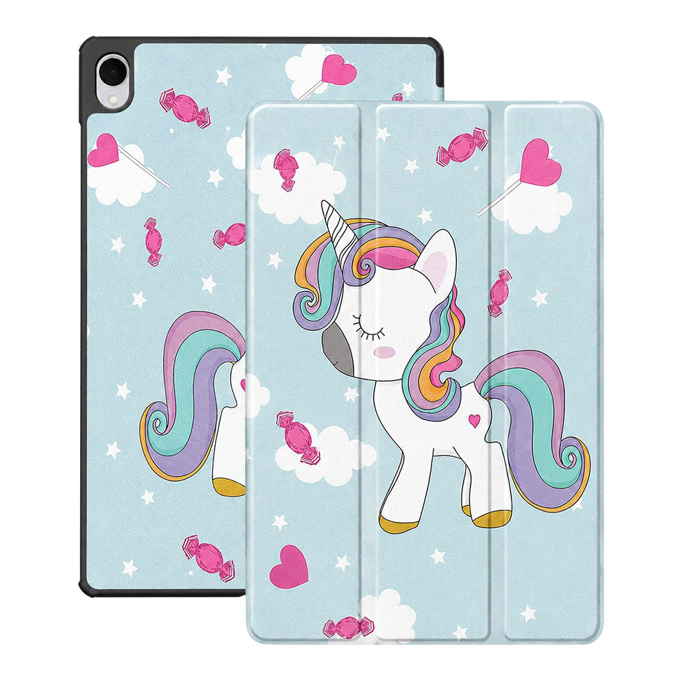 Fodral för Samsung Galaxy Tab S12 Plus, Techsuit, FoldPro Unicorn, Flerfärgad