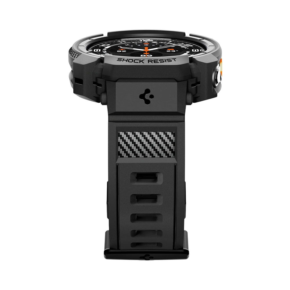 Fodral för Samsung Galaxy Watch Ultra2, Spigen, Rugged Armor Pro, Matt svart ACS11612