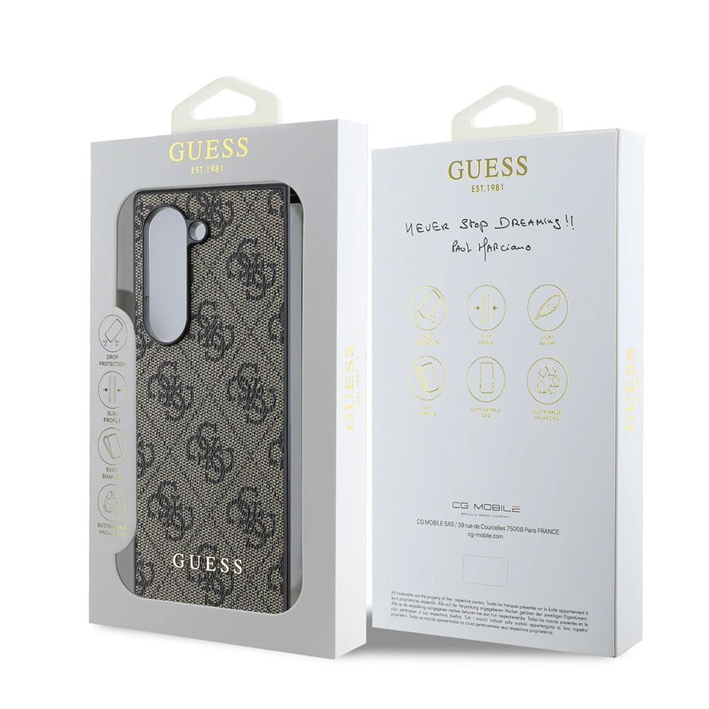 Fodral för Samsung Galaxy Z Fold6 F956, Guess, 4G, Brun