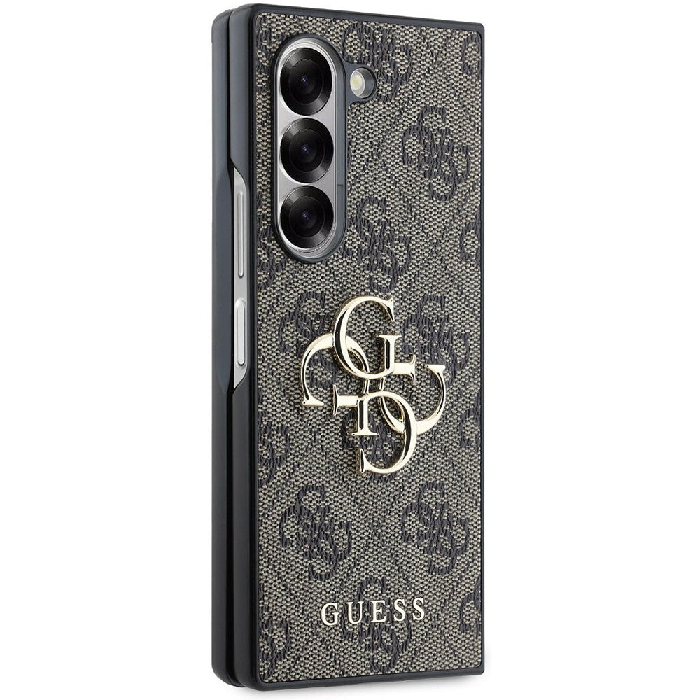 Fodral för Samsung Galaxy Z Fold6 F956, Guess, 4G Metal Logo, Brun