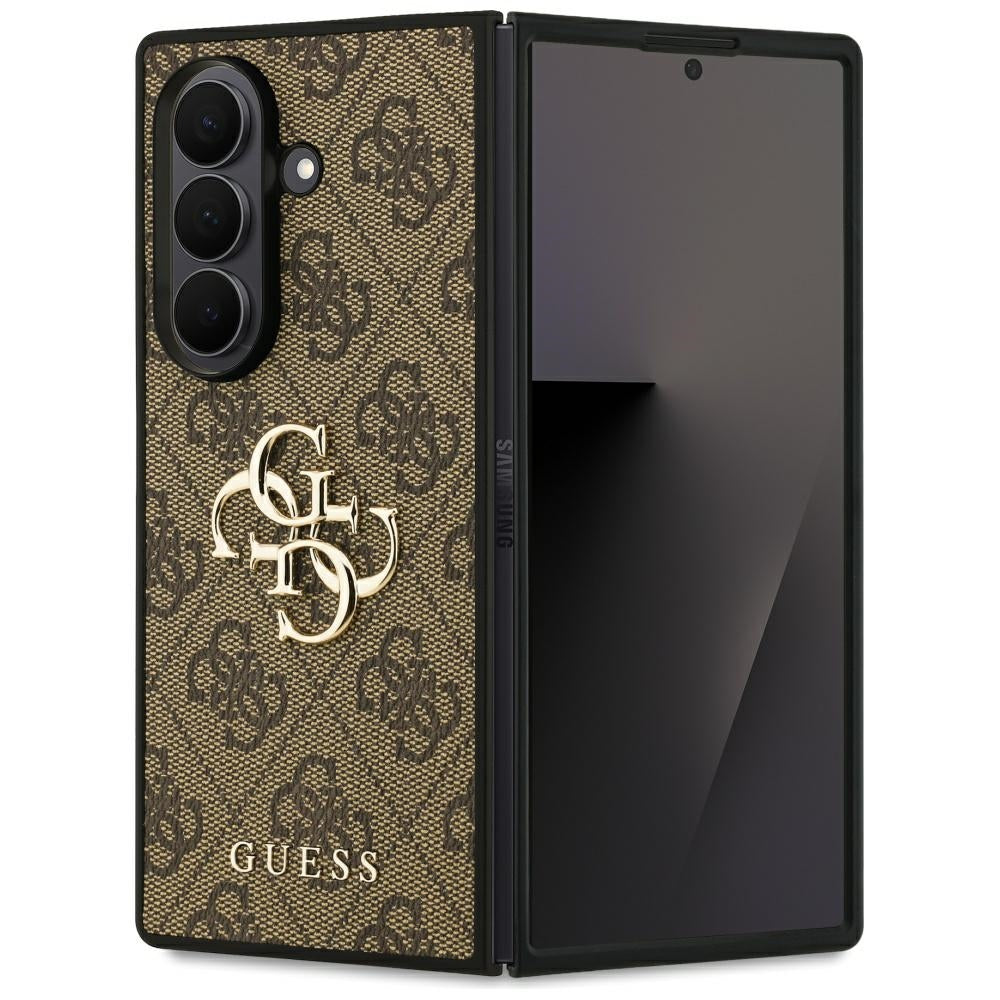 Fodral för Samsung Galaxy Z Fold7 F966, Guess, 4G Big Logo, Brun