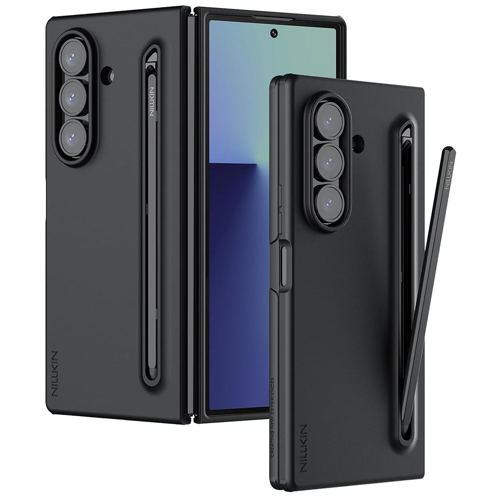 Fodral för Samsung Galaxy Z Fold7 F966, Nillkin, Flex Pure med S-Pen-hållare, Svart