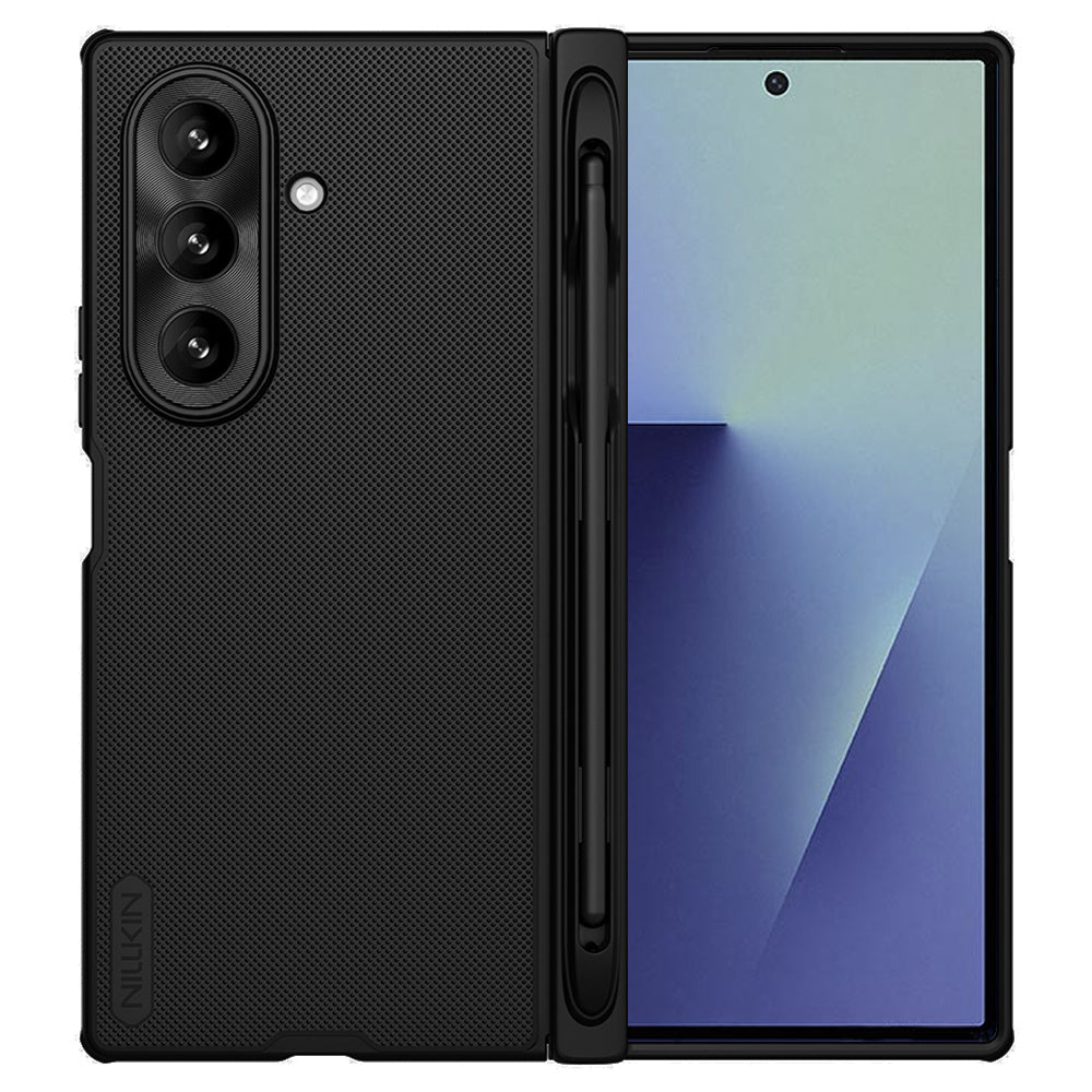 Fodral för Samsung Galaxy Z Fold7 F966, Nillkin, Super Frosted Shield med pennhållare, svart