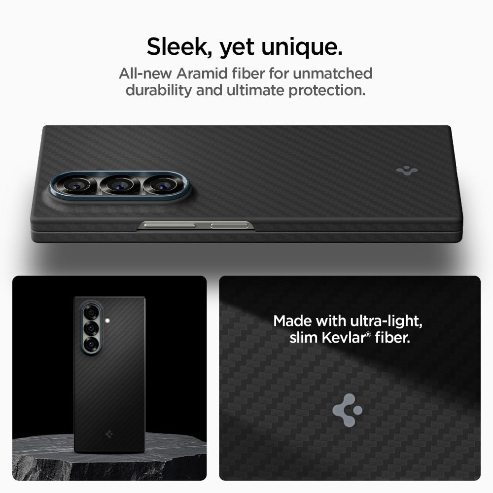 Skyddsfodral för Samsung Galaxy Z Fold7 F966, Spigen, Air Skin, Svart ACS09555