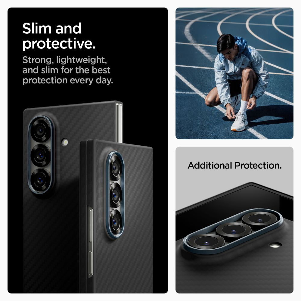 Skyddsfodral för Samsung Galaxy Z Fold7 F966, Spigen, Air Skin, Svart ACS09555