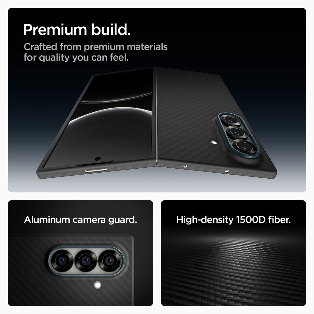 Skyddsfodral för Samsung Galaxy Z Fold7 F966, Spigen, Air Skin, Svart ACS09555