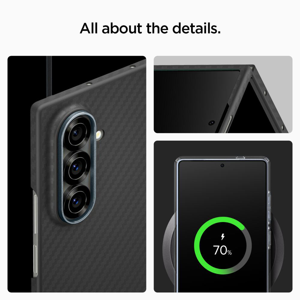 Skyddsfodral för Samsung Galaxy Z Fold7 F966, Spigen, Air Skin, Svart ACS09555