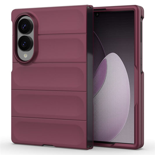 Fodral för Samsung Galaxy Z Fold8 F976, Techsuit, Magic Shield, Vinröd