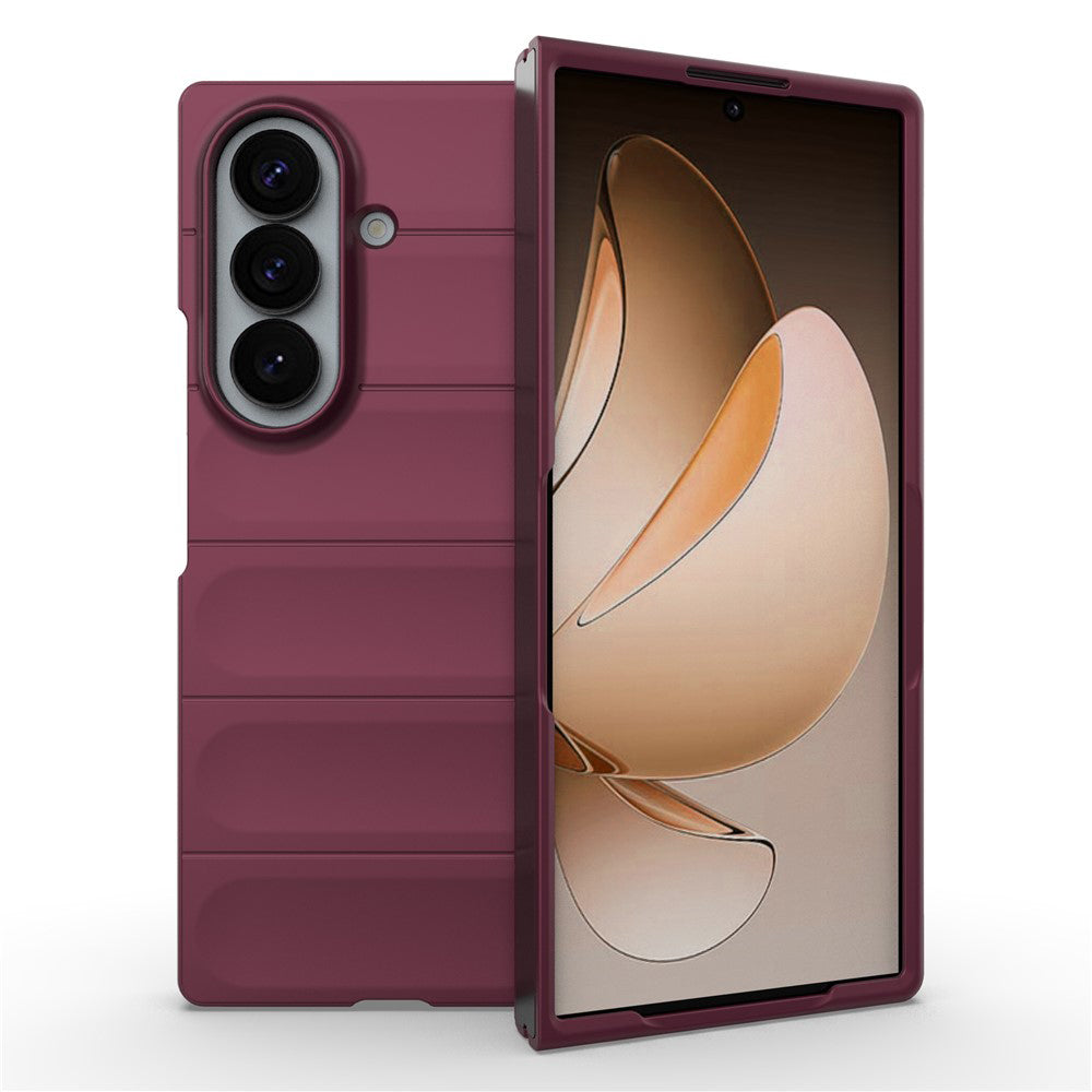 Fodral för Samsung Galaxy Z Fold8 Ultra F976, Techsuit, Magic Shield, Vinröd