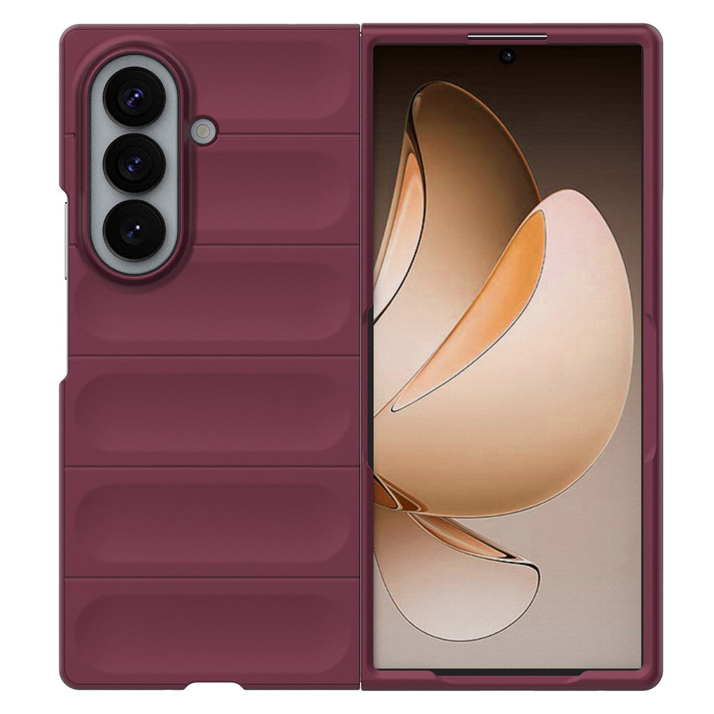 Fodral för Samsung Galaxy Z Fold8 Ultra F976, Techsuit, Magic Shield, Vinröd