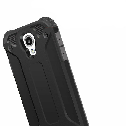 Fodral för Samsung I9500 Galaxy S4, Techsuit, Hybrid Armor, Svart
