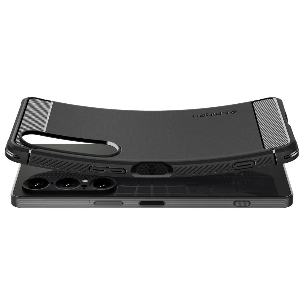 Case for Sony Xperia 1 VII, Spigen, Rugged Armor, Matte Black ACS09591