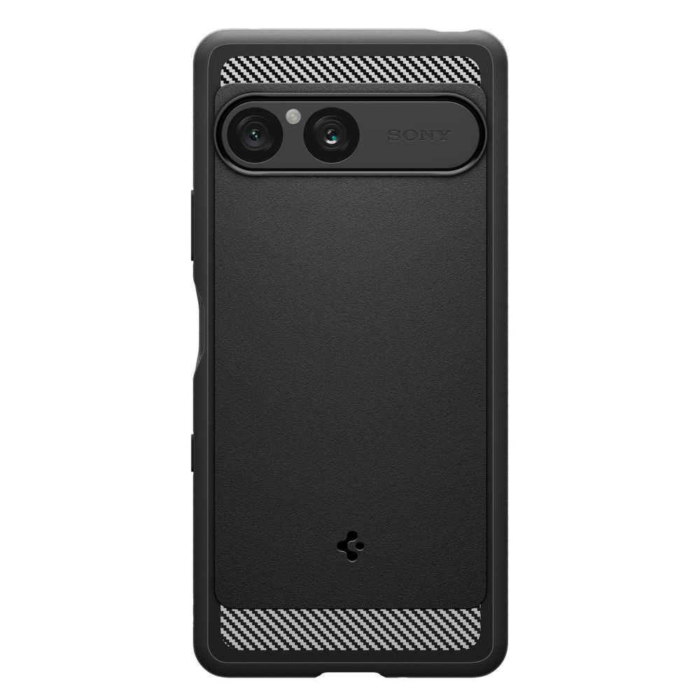 Skyddsfodral för Sony Xperia 10 VII, Spigen, Rugged Armor, Svart