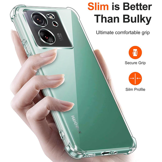 Fodral för Xiaomi 13T Pro / 13T, Techsuit, stöttåligt klart, transparent