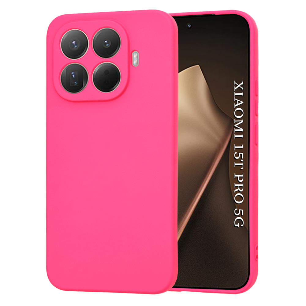 Skyddsfodral för Xiaomi 15T Pro, Techsuit, SoftFlex, Mörkrosa