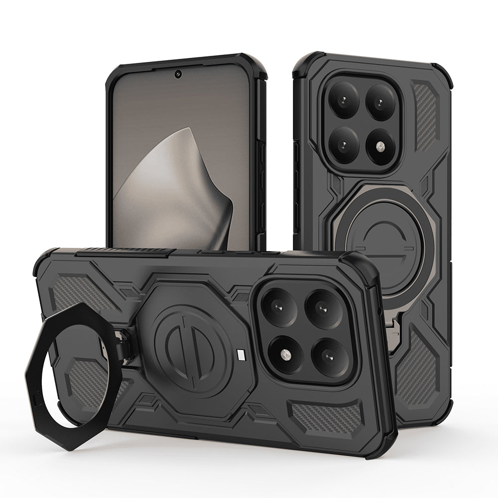 Fodral för Xiaomi 15T, Techsuit, Carbon Shield Pro, Svart