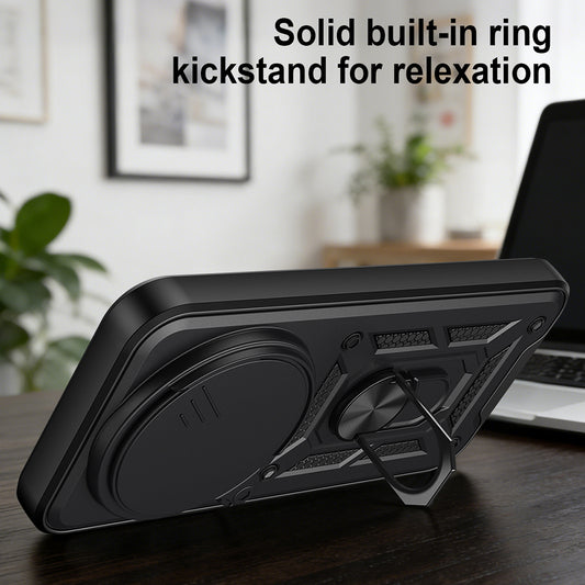 Skyddsfodral för Xiaomi 17 Ultra, Techsuit, CamShield, Svart