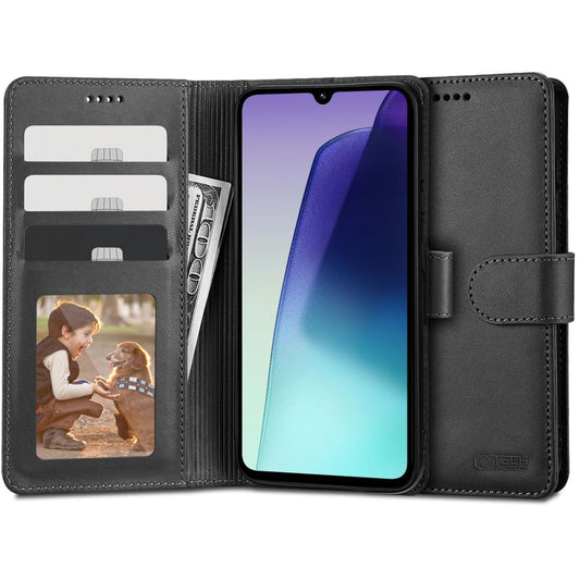 Väska för Xiaomi Poco C75 / Redmi 14C, Tech-Protect, plånbok, svart