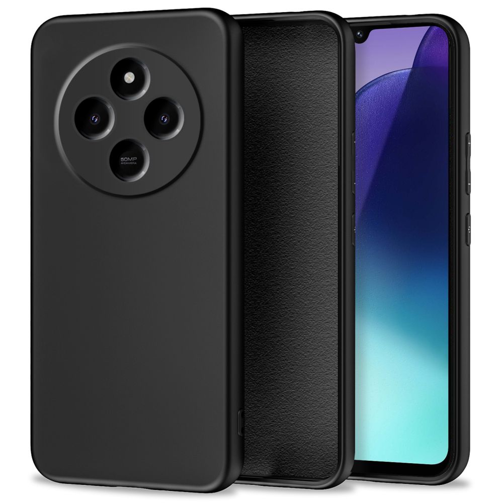 Skyddsfodral för Xiaomi Poco C75 5G / C75 / Redmi 14C, Tech-Protect, Icon, Svart