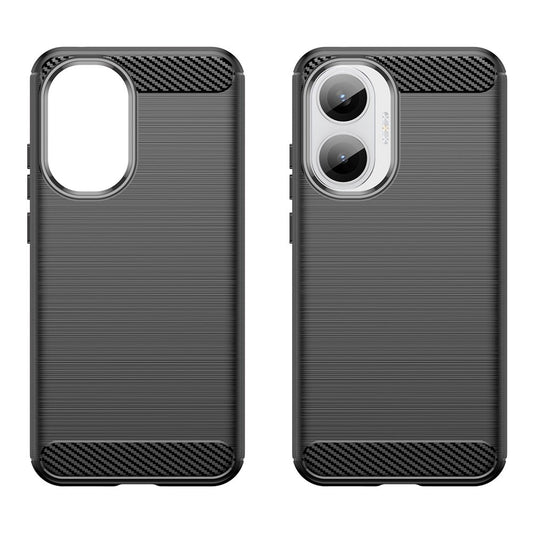 Fodral för Xiaomi Poco F7, Techsuit, Kolfiber, Svart