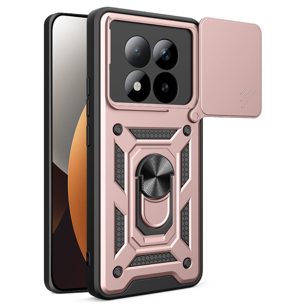 Fodral för Xiaomi Poco M8 Pro / Redmi Note 15 Pro+ 5G, Techsuit, CamShield, Guldrosa