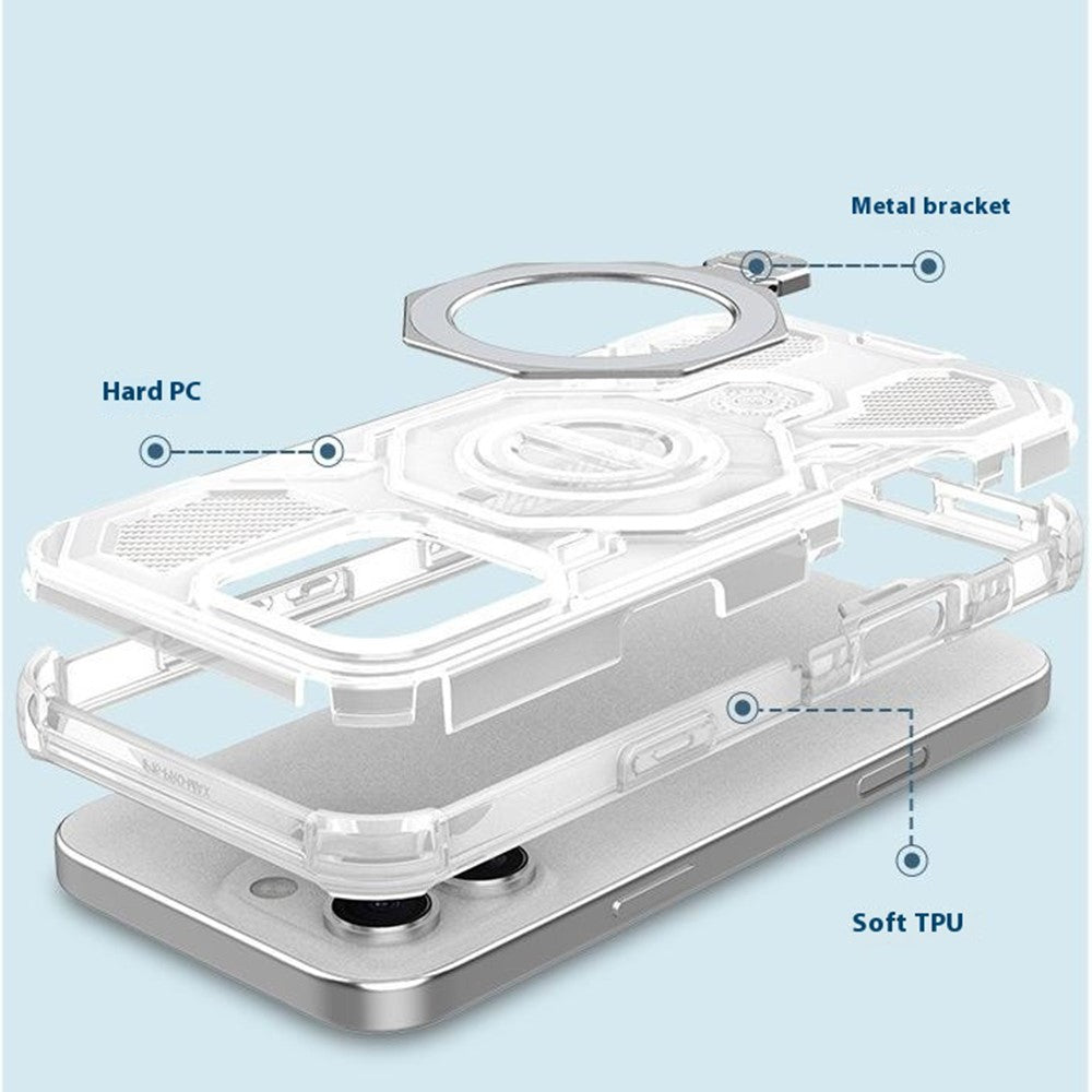 Skyddsfodral för Xiaomi Poco M8 Pro / Redmi Note 15 Pro+ 5G, Techsuit, Carbon Shield Pro, Vit